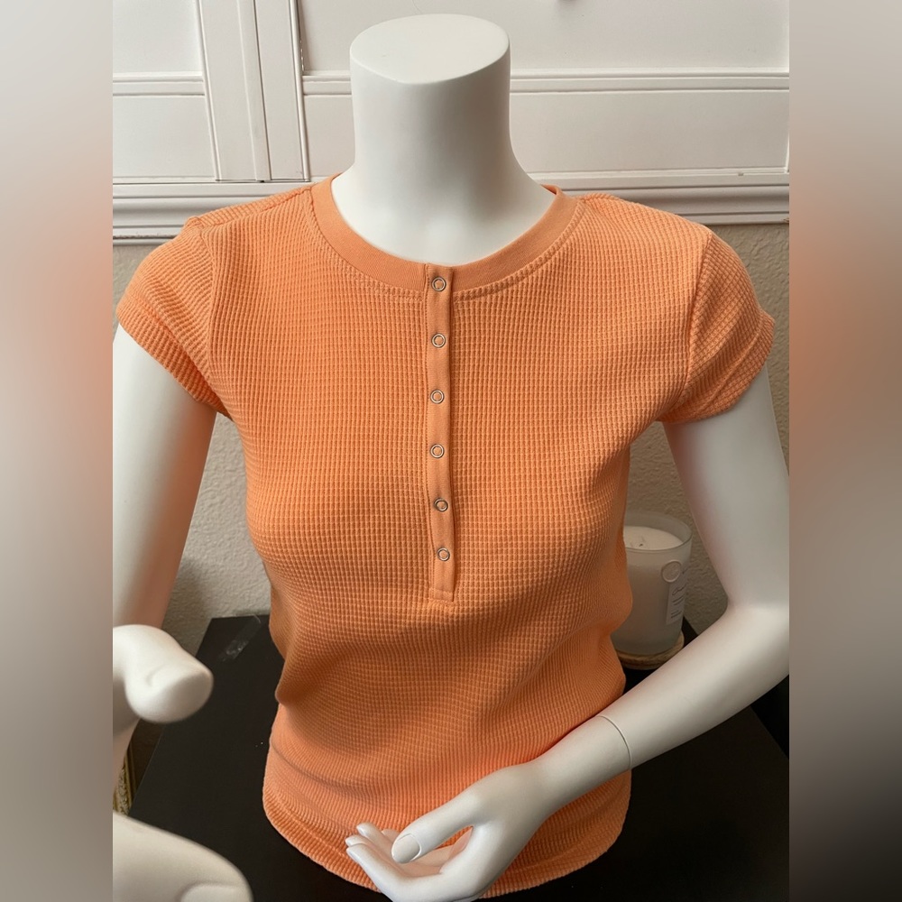 Calvin Klein T Snap Button top Size Small New with tags.